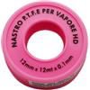 Dianflex srl Nastro PTFE Teflon per Vapore Rosa H.12mm x12m x0.1mm DianHydro 201-3037-12