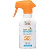 Garnier Ambre Solaire Spray Gachette Protettivo IP 50+ Advanced Sensitive Kids, Protezione Molto Alta, Multi-Resistenza, 200 ml