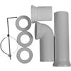 Duravit Universal set curva di collegamento, per WC a pavimento, 0014220000, Universal [Rubinetteria Bagno > Sistemi di Scarico]
