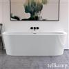 Tellkamp Solitär Wall vasca da bagno a parete con rivestimento, 0100-277-00-A/CR, Solitär Wall; Solitär Wall XS bianco lucido [Vasche da Bagno > Vasche da Bagno a Parete]