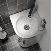 Geberit Renova Compact lavabo ad angolo, 276132600, Renova Compact bianco [Lavabi > Lavabi ad Angolo]