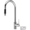Dornbracht Tara Ultra rubinetto da cucina, estraibile, orientabile, 33870875-00, Tara Ultra cromo [Rubinetteria da Cucina > Rubinetti da Cucina]