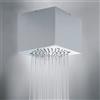Bossini Cube Inox soffione doccia La: 210 P: 210 mm, H81720D00030009, Cube Inox acciaio inox levigato [Rubinetteria Bagno > Soffioni Doccia]