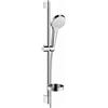 hansgrohe Croma Select S set doccia con asta saliscendi e mensola, 3 tipi di getto, 26566400, Croma Select S cromo/bianco opaco [Rubinetteria Bagno > Set Doccia]