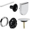 Viega Multiplex Trio set scarico e troppopieno con funzione di riempimento Visign MT9 set completo, per vasca speciale, 727970+106010+724580, Visign MT9 Multiplex Trio cromo [Rubinetteria Bagno > Sistemi di Scarico]
