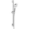 hansgrohe Crometta set doccia con asta saliscendi, 2 tipi di getto, 26555400, Crometta bianco/cromo [Rubinetteria Bagno > Set Doccia]