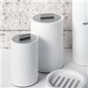 Decor Walther STONE porta oggetti, 0971455, DMD L STONE bianco opaco/acciaio inox opaco [Accessori Bagno > Porta Oggetti]