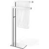 Zack LINEA portasciugamani da terra, 40046, LINEA acciaio inox levigato [Accessori Bagno > Portasciugamani]