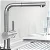 Blanco Linus rubinetto da cucina, estraibile, orientabile, 517184, Linus acciaio inox spazzolato [Rubinetteria da Cucina > Rubinetti da Cucina]