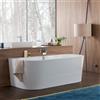 Villeroy & Boch Oberon 2.0 vasca da bagno a parete, con pannello laterale, UBQ180OBR9CD00V-01, Oberon 2.0 bianco [Vasche da Bagno > Vasche da Bagno a Parete]