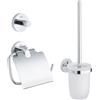 Grohe Essentials set accessori bagno, 40407001, Essentials cromo [Accessori Bagno > Set di accessori da bagno]