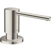 hansgrohe A41 dispenser per detersivo, 40438800, A41 acciaio inox spazzolato/bianco [Dispenser per Detersivo > Dispenser per Detersivo]