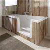 HSK Dobla vasca da bagno con zona doccia, 540161, Dobla bianco [Vasche da Bagno > Vasche da Bagno con Zona Doccia]