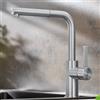 Blanco Lanora rubinetto da cucina, estraibile, orientabile, 523123, Lanora acciaio inox spazzolato [Rubinetteria da Cucina > Rubinetti da Cucina]