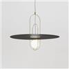 FontanaArte Setareh lampada a sospensione LED con diffusore in metallo, piccola, 4381OO+D4381N, Setareh [Lampade per Interni > Lampade a Sospensione]