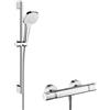 hansgrohe Croma Select E rubinetto doccia esterno con termostatico, 27081400, Croma Select E cromo/bianco opaco [Rubinetteria Bagno > Rubinetteria Doccia]