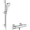 hansgrohe Croma Select S rubinetto doccia esterno con termostatico, 27013400, Croma Select S cromo/bianco opaco [Rubinetteria Bagno > Rubinetteria Doccia]