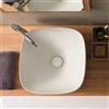 Scarabeo Moon lavabo da appoggio, 550141BK, Moon bianco opaco [Lavabi > Lavabi da Appoggio]