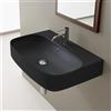 Scarabeo Moon lavabo sospeso, 550849BK, Moon nero opaco [Lavabi > Lavabi Sospesi]