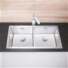 Blanco Claron lavello da cucina, 521617, 400/400-IF Claron acciaio inox satinato lucido [Lavelli da Cucina > per Base Sottolavello a partire da 90 cm]