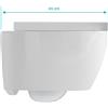 Scarabeo Moon WC sospeso con Clean Flush, versione corta, 5524CLBK, Moon bianco [WC > WC Sospesi]