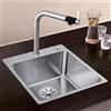 Blanco Andano lavello da cucina, 525244, 400-IF/A Andano acciaio inox satinato lucido [Lavelli da Cucina > per Base Sottolavello a partire da 45 cm]