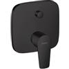 hansgrohe Talis E rubinetto vasca da incasso, miscelatore monocomando, 71745670, Talis E nero opaco [Rubinetteria Bagno > Rubinetteria Vasca]