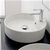 Scarabeo Geo lavabo da appoggio, 8029RBK, Geo bianco [Ceramiche da Bagno > Lavabi]