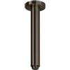 Herzbach Design iX PVD braccio a soffitto per doccia a pioggia rotondo, 21.964800.2.40, Design iX PVD black steel [Rubinetteria Bagno > Soffioni Doccia]