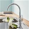 Grohe BauFlow rubinetto da cucina, orientabile, 31538001, BauFlow cromo [Rubinetteria da Cucina > Rubinetti da Cucina]