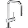 Grohe Minta rubinetto da cucina, estraibile, orientabile, 32322002, Minta cromo [Rubinetti da Cucina]