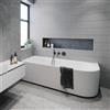 RIHO Desire vasca da bagno ad angolo, con pannello laterale, B087001005, Desire bianco [Vasche da Bagno > Vasche da Bagno ad Angolo]
