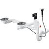 hansgrohe set raccordo di scarico e troppopieno per azionamento automatico per lavabi doppi, 43938000, Universal cromo [Lavelli da Cucina > Accessori per Lavelli da Cucina]