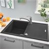 Grohe K400 lavello da cucina, 31639AP0, K400 K400 granito nero [Lavelli da Cucina > per Base Sottolavello a partire da 50 cm]