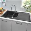 Grohe K400 lavello da cucina, 31642AP0, K400 K400 granito nero [Lavelli da Cucina > per Base Sottolavello a partire da 60 cm]