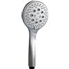 Herzbach LIVING SPA doccetta, 3 tipi di getto, 17.675400.1.09, LIVING SPA; LIVING SPA iX; DEEP acciaio inox spazzolato [Rubinetteria Bagno > Doccette / Supporti]