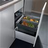 Blanco Flexon II sistema separazione rifiuti, per mobile da 50 cm, 521469, 50/2 Flexon II nero/antracite [Portarifiuti > Portarifiuti]