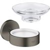 Grohe Essentials portasaponetta, 40369AL1+40368001, Essentials [Accessori Bagno > Portasapone]