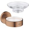 Grohe Essentials portasaponetta, 40369DL1+40368001, Essentials [Accessori Bagno > Portasapone]
