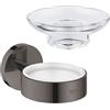 Grohe Essentials portasaponetta, 40369A01+40368001, Essentials [Accessori Bagno > Portasapone]