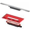 TECE drainprofile canalina doccia, per installazione in piano DN 40, 671000+673001, drainprofile acciaio inox spazzolato [Canaline Doccia e Scarichi Bagno > Canaline Doccia]