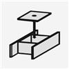 Duravit Universal divisorio interno incluso coperchio, UV984500000, Universal nero [Mobili da Bagno > Accessori per Mobili da Bagno]