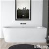 Tellkamp Pio vasca da bagno ad angolo con rivestimento, 0100-277-00-L-A/CR, Pio; Pio XS bianco lucido [Vasche da Bagno > Vasche da Bagno ad Angolo]