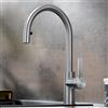 Blanco Candor rubinetto da cucina, bassa pressione, estraibile, orientabile, 525125, Candor acciaio inox spazzolato [Rubinetteria da Cucina > Rubinetti da Cucina]