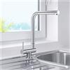 Blanco Laressa rubinetto da cucina, installazione sottofinestra, orientabile, 521546, Laressa cromo [Rubinetteria da Cucina > Rubinetti da Cucina per Installazione Sottofinestra]