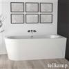 Tellkamp Pio vasca da bagno ad angolo con rivestimento, 0100-055-00-L-A/CR, Pio; Pio XS bianco lucido [Vasche da Bagno > Vasche da Bagno ad Angolo]