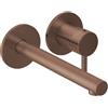 Herzbach Design iX PVD rubinetto lavabo a parete, 21.139754.1.39, Design iX PVD copper steel [Rubinetteria Bagno > Rubinetteria Lavabo]