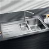 Blanco Classimo lavello da cucina, 525329, 6 S-IF Classimo acciaio inox satinato lucido [Lavelli da Cucina > per Base Sottolavello a partire da 60 cm]