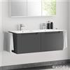 evineo ineo5 mobile La: 120 cm, 2 estraibili, con maniglia incassata, per evineo ineo lavabo doppio,, BE0308AN, ineo5 [Mobili da Bagno > Mobili Lavabo]