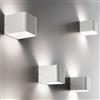 Ailati Lights by Zafferano Cubetto lampada a parete LED, quadrata, IP20, LD0050B3, Cubetto [Lampade per Interni > Lampade a Parete]